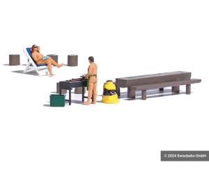 BUSCH 7946 Nackt- Griller Action Set H0 - Detailansicht 2