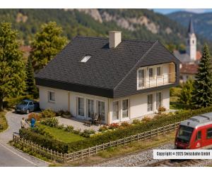 Faller 130642 Modernes Wohnhaus mit Plattendach - Ansicht 1