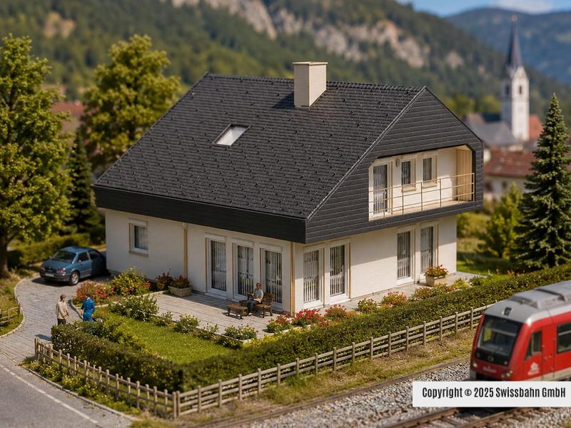 Faller 130642 Modernes Wohnhaus mit Plattendach