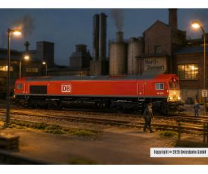 Märklin 39076 DB Diesellok Class 66 mfx+ Rauchausstoß