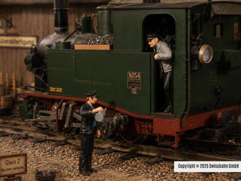 POLA 331505 Dampflok Personal und Lokführer (G)