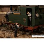 POLA 331505 Dampflok Personal und Lokführer (G)