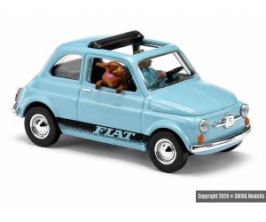 BUSCH 48735 FIAT 500 mit Mario und Struppi! - Detailansicht 2