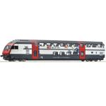 ROCO 6210218 SBB Doppelstock-Steuerwagen DC - Mit Farbigen Zeichnungen auf der Seite