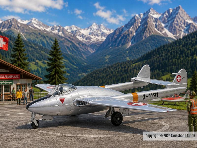 ACE 1012 Vampire DH-100 Mk.6 J-1191 nez pointu 1:72