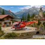 ACE 1528 Alouette III Rega HB-XNN 1:72 / H0 passend zur Modelleisenbahn H0