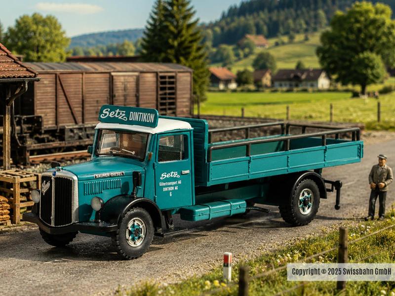 ACE 2368 Saurer S4C Setz Transporte H0 (modèle...