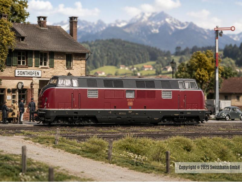 MÄRKLIN 37825 DB Locomotiva diesel BR 221, H0
