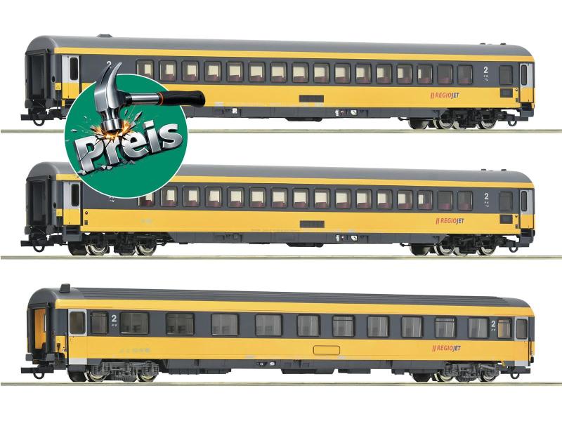 ROCO 6200082 DB Reisezugwagen-Set, Regiojet