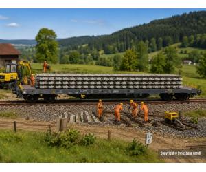 PIKO 24547 SBB Rungenwagen Rens, Betonschwellen - Ansicht 1
