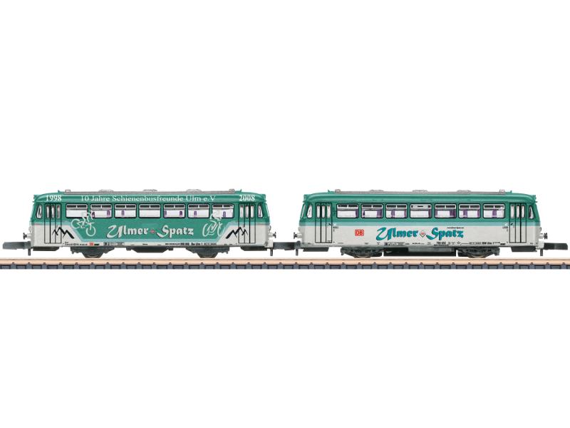 MÄRKLIN 88315 DB BR 798 Schienenbus 'Ulmer Spatz' mit Beiwagen