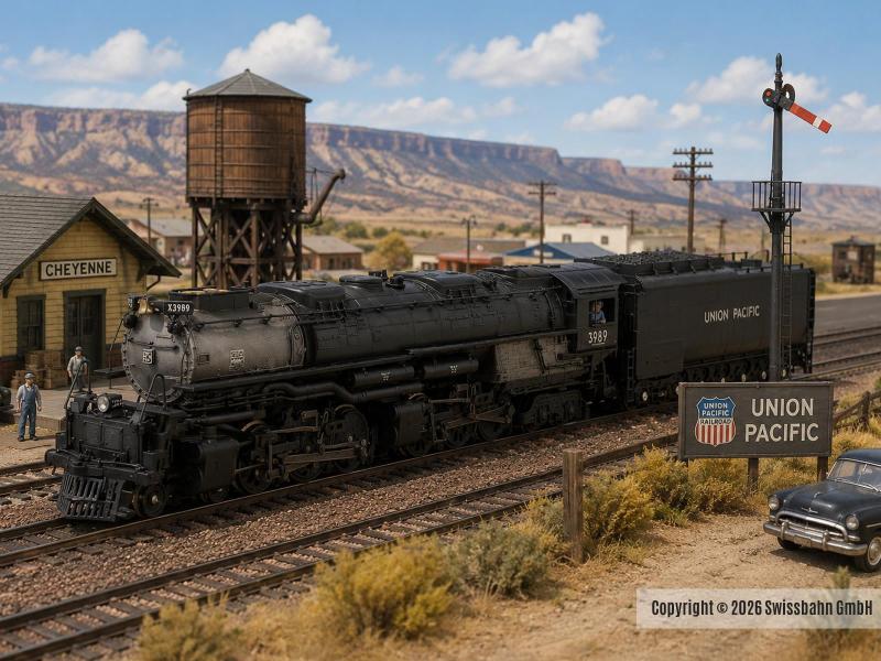 MINITRIX 16488 UP Locomotive à vapeur série 3900 « Challenger »
