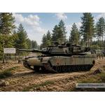 ARTITEC 6870139 Schwerer Panzer Abrams NATO M1A1, H0 - Auf Truppenübungsplatz