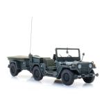 ARTITEC 6870569 US M151 Jeep + M416 Anhänger Waldgrün, H0 - Detailansicht 3
