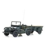 ARTITEC 6870569 US M151 Jeep + M416 Anhänger Waldgrün, H0 - Detailansicht 4