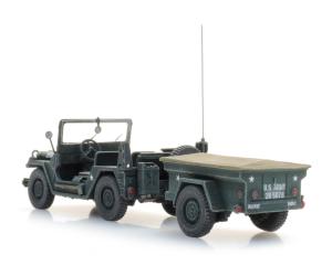 ARTITEC 6870569 US M151 Jeep + M416 Anhänger Waldgrün, H0 - Detailansicht 5