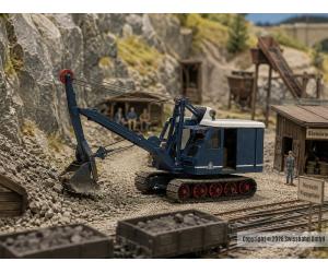ARTITEC 387.410 Krupp-Dolberg Bagger- blau H0 - in Baugrube