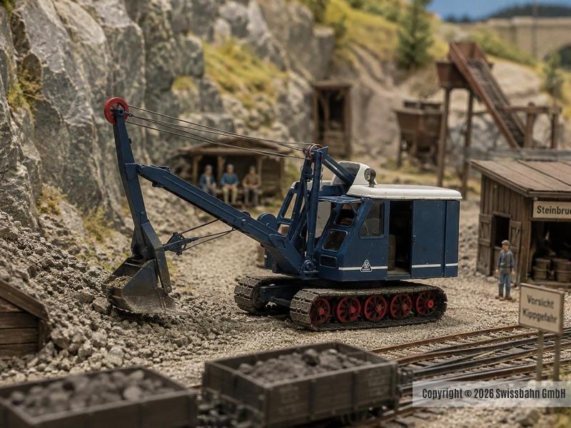 ARTITEC 387.410 Krupp-Dolberg Bagger- blau H0