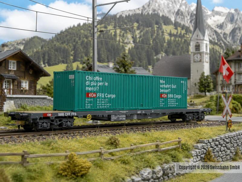 HAG 390.01 SBB Flachwagen "cargo"