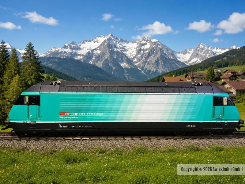 Märklin 39603 SBB Re 460 Cargo, C- Sinus Motor