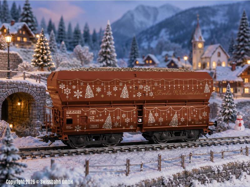 Märklin 48426 Weihnachtswagen 2026 mit Goldnuggets