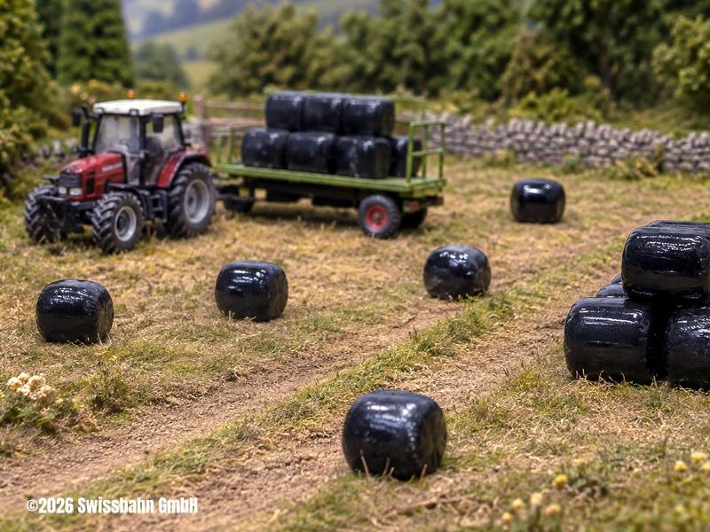 ARTITEC 387.616 Schweizer Silagballen Folie schwarz