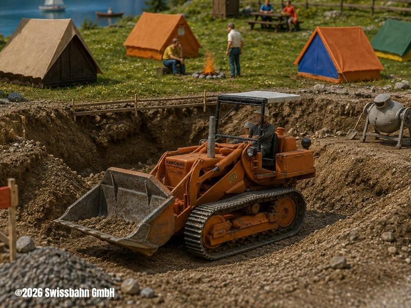 ARTITEC 387.563 Hanomag K5 Bulldozer, ouvert H0