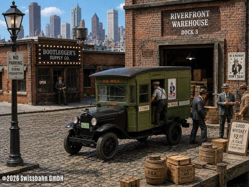 ARTITEC 387.499 Ford Modell AA US Mail - Fertigmodell H0