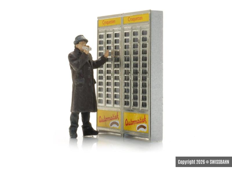 ARTITEC 387.680 Homme avec 'Hot Dog' au restaurant...