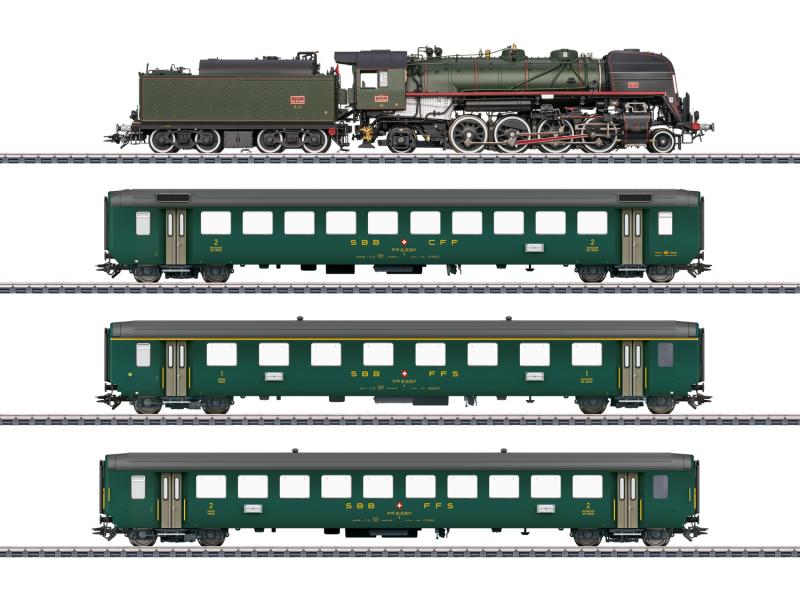 MÄRKLIN 26141 SBB / SNCF Zugset Museumszug mit 141.R (5200 Brugg)