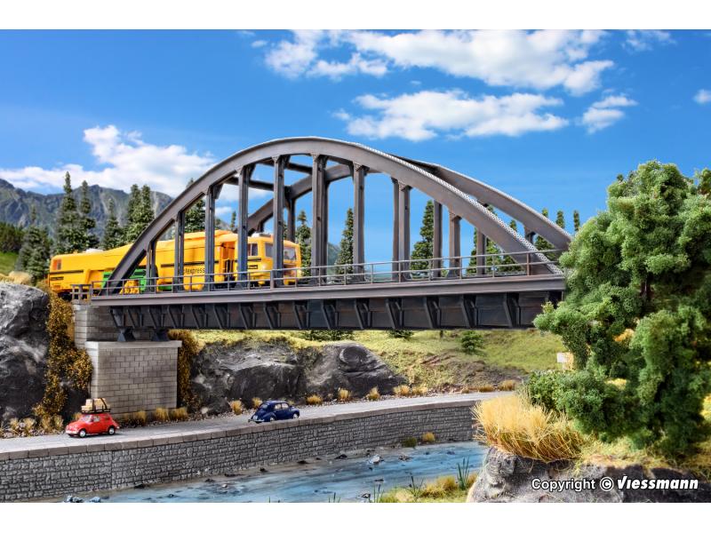 VOLLMER 42553 Pont en arc en acier, droit 36cm