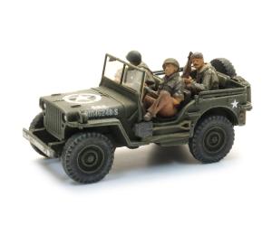 ARTITEC 5870120 Équipage de Jeep de l'US Army avec conducteur