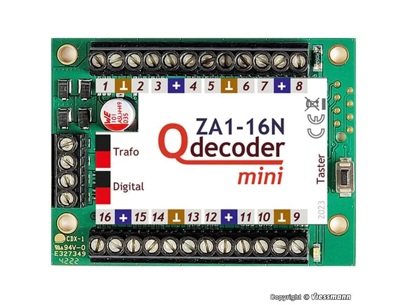 VIESSMANN 1413 Magnetweichendecoder Qdecoder ZA1-16N mini -