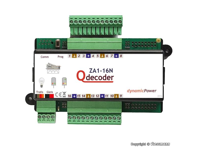 VIESSMANN 1408 Magnetweichendecoder Qdecoder ZA1-16N dlx