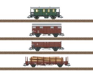 TRIX 24140 Set de wagons de marchandises DB pour ligne secondaire, années 50