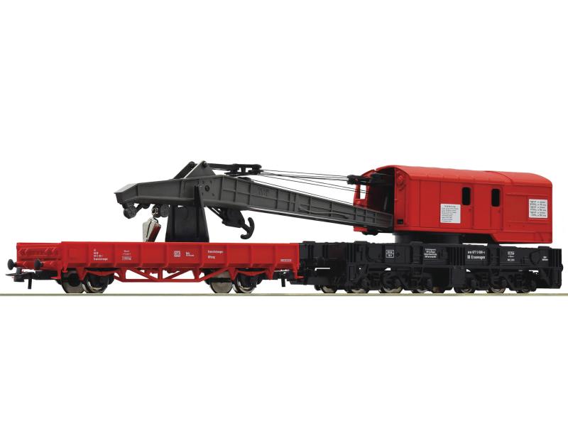 ROCO 56240 DB Kranwagen mit Schutzwagen