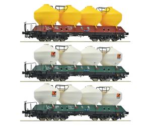 ROCO 6600180 CD Silowagen-Set 3. tlg.