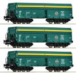 ROCO 6600195 PTKiGK Selbstentladewagen, Set 3. tlg.