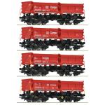 ROCO 6600202 DB Muldenkippwagen-Set 4. tlg.