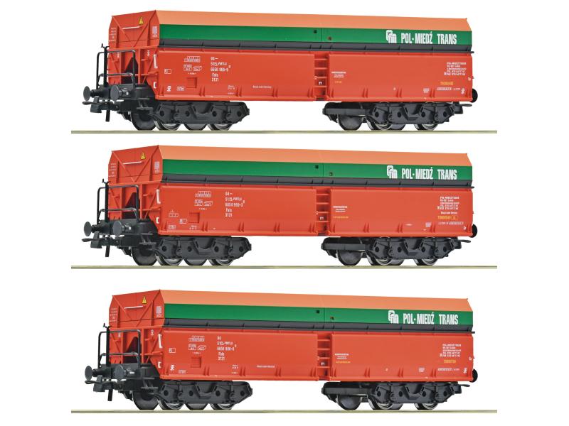 ROCO 6600218 PMT Selbstentladewagen-Set 3. tlg.
