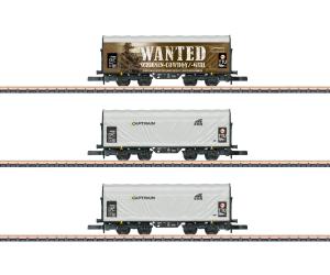 MÄRKLIN 86360 ERR Wagenset Schiebeplanenwagen 'Captrain'