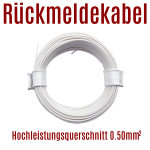 SWIBA 1050 Kabel per Meter, 0,50mm² - Schaltlitze LIY Weiss