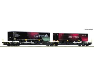 ROCO 6600170 Doppeltaschen-Gelenkwagen TX Logistik