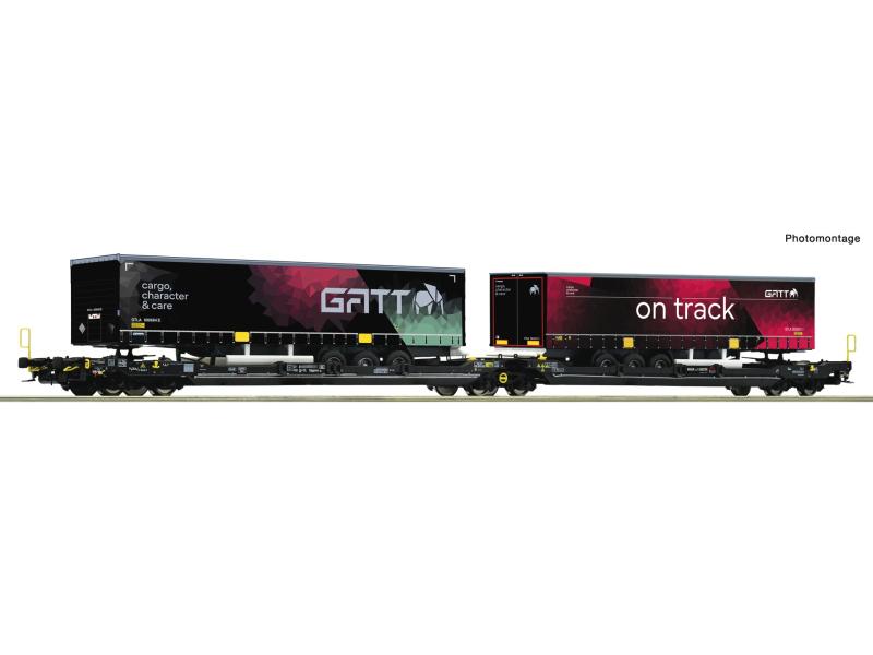 ROCO 6600170 Doppeltaschen-Gelenkwagen TX Logistik