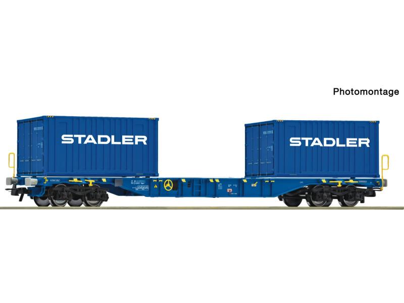 ROCO 6600500 wagon porte-conteneurs, Stadler Rail