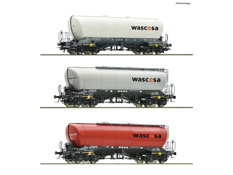 ROCO 6600432 Silowagen, Wascosa Set 3.tlg. Ex-Holcim- Rigips