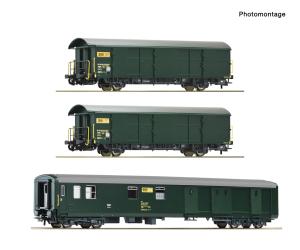 ROCO 6600428 Train de wagons postaux PTT de Téléphone/Télégraphe