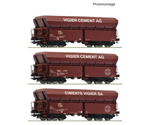 ROCO 6600230 Set di carri autodischi, Vigier Cemento Svizzera