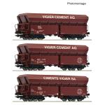 ROCO 6600230 Slbstentladewagen-Set, Vigier Cement Schweiz