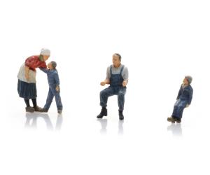 ARTITEC 5870026 Famille de paysans sur tracteur